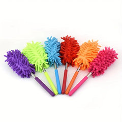 Telescopic Dust Removal Brush Stainless Steel Handle Chenille Duster