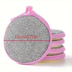 10pcs Kitchen Dishwashing Sponge Double-sided Cleaning Sponge Wipe Scouring Pad