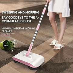 Hand Push Sweeper Vacuum Cleaner Multifunctional Sweeping and Moping Machine
