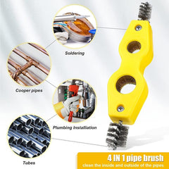 Copper Pipe Cleaner Brush 10-16cm Plumber Tool