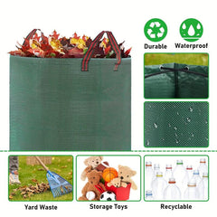 72 Gallon Reusable Garden Garbage Bag with 4 Handles