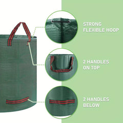 72 Gallon Reusable Garden Garbage Bag with 4 Handles