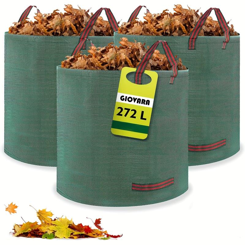 72 Gallon Reusable Garden Garbage Bag with 4 Handles