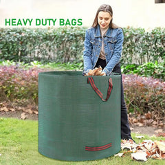 72 Gallon Reusable Garden Garbage Bag with 4 Handles
