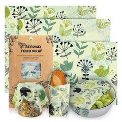 3pcs Zero Waste Beeswax Wraps Set Reusable & Plastic Free