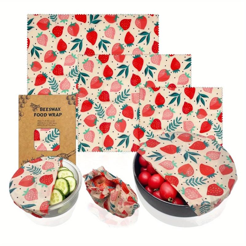 3pcs Zero Waste Beeswax Wraps Set Reusable & Plastic Free
