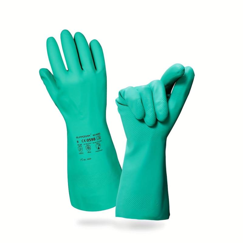 Reusable Household Gloves Rubber Dishwashing Long Sleeves Kitchen Cleaning