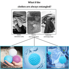 3pcs Reusable Laundry Dryer Ball Anti-Tangle Fabric Softener Ball