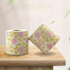 Colorful Printed Toilet Paper Rose Design for Students