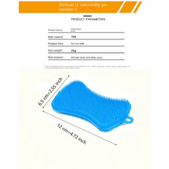 3pcs Silicone Sponge Dish Sponges for Cleaning Dishes Kitchen Gadgets