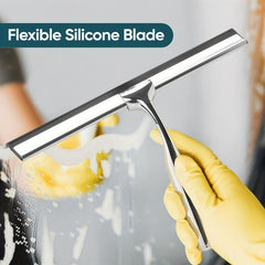 Stainless Steel Shower Scraper with Adhesive Hook