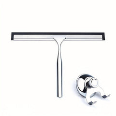 Stainless Steel Shower Scraper with Adhesive Hook