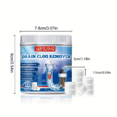 10pcs Drain Clog Remover Effervescent Tablets Kitchen And Bathroom