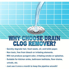 10pcs Drain Clog Remover Effervescent Tablets Kitchen And Bathroom