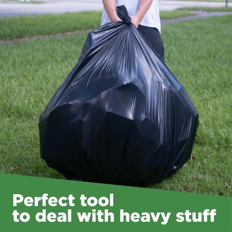 50pcs Heavy Duty Garbage Bags Thick Plastic Trash Bags