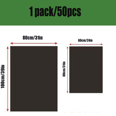50pcs Heavy Duty Garbage Bags Thick Plastic Trash Bags