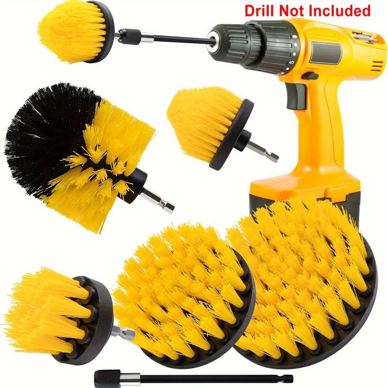 6pcs Drill Brush Set Power Scrubber for Grout Floor Tub Tile