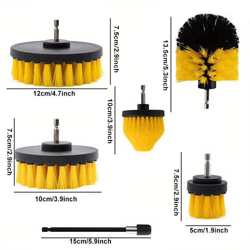 6pcs Drill Brush Set Power Scrubber for Grout Floor Tub Tile