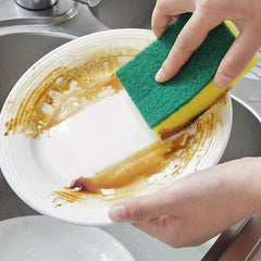 10pcs Double Sided Scouring Pad Kitchen Sponge