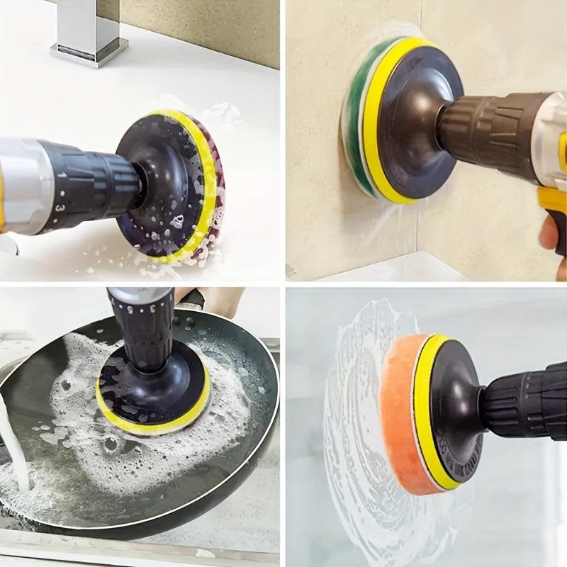 8pcs Drill Brush Set Scouring Pad Power Scrub Pad Polishing Pad