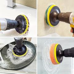 8pcs Drill Brush Set Scouring Pad Power Scrub Pad Polishing Pad