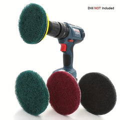 8pcs Drill Brush Set Scouring Pad Power Scrub Pad Polishing Pad