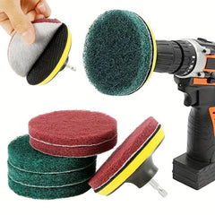 8pcs Drill Brush Set Scouring Pad Power Scrub Pad Polishing Pad