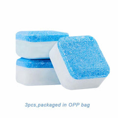 12pcs Washer Cleaning Tablets Stain Artifact Roller Type Descaling Disinfection
