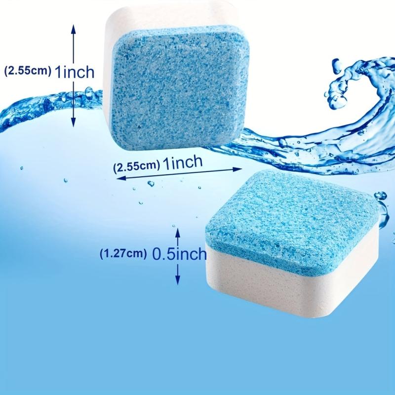 12pcs Washer Cleaning Tablets Stain Artifact Roller Type Descaling Disinfection