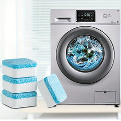 12pcs Washer Cleaning Tablets Stain Artifact Roller Type Descaling Disinfection