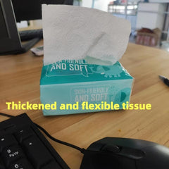 100 Sheets Non Woven Cotton Face Tissue Towel For Make Up Removal