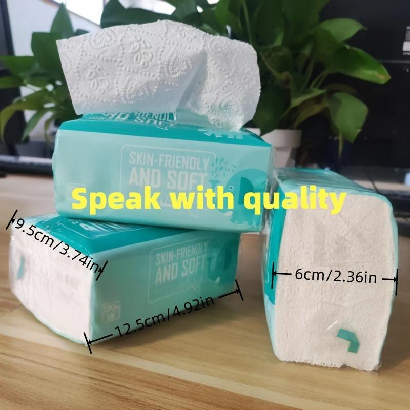 100 Sheets Non Woven Cotton Face Tissue Towel For Make Up Removal