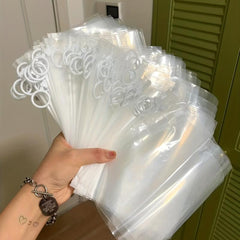10pcs Extra Thick Zipper Bag Stationery Sundries Sorting Bag Storage Bag