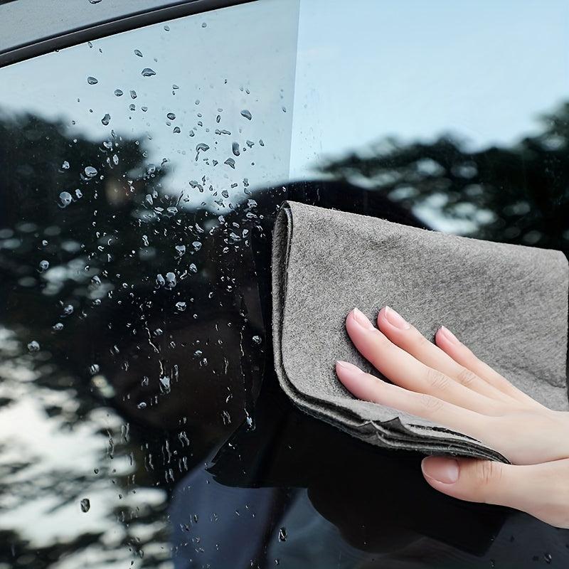 5pcs 2 In 1 Magic Cloth Wipe Glass Absorbent Towel Thick Mirror Wipe