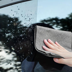 5pcs 2 In 1 Magic Cloth Wipe Glass Absorbent Towel Thick Mirror Wipe