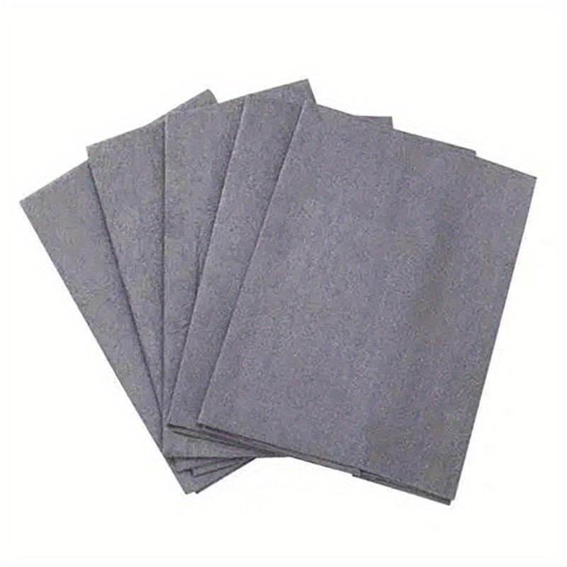 5pcs 2 In 1 Magic Cloth Wipe Glass Absorbent Towel Thick Mirror Wipe