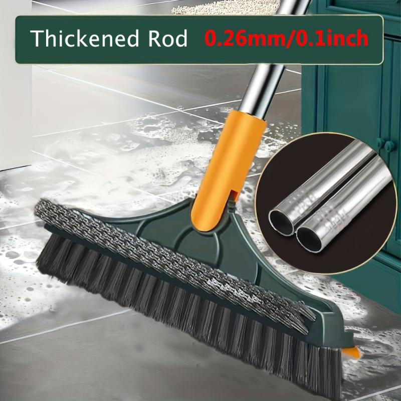 3 in 1 Bathroom Floor and Wall Cleaning Brush with Scraper