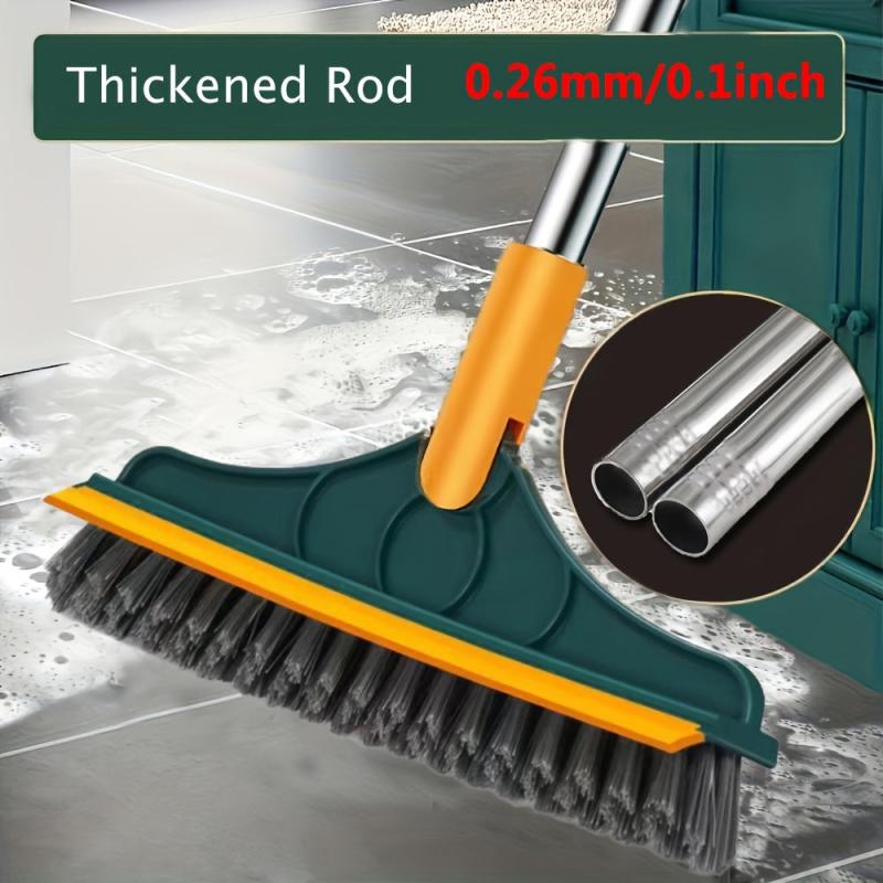 3 in 1 Bathroom Floor and Wall Cleaning Brush with Scraper