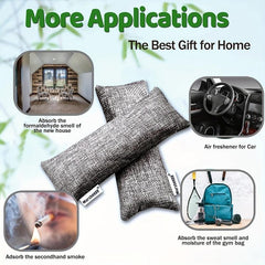12pcs Bamboo Charcoal Shoe Deodorant Bag Air Purification