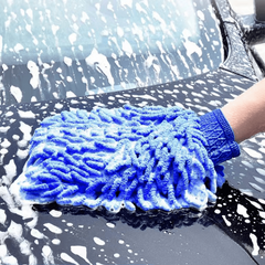2pcs Velvet Chenille Car Wash Gloves - Dust Removal & Housework