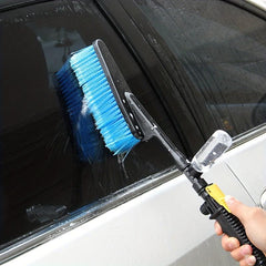 Car Wash Brush Long Handle Water Flow Through Car Cleaning Brush