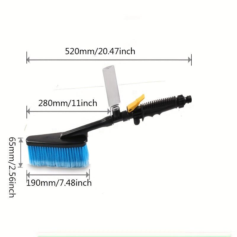 Car Wash Brush Long Handle Water Flow Through Car Cleaning Brush