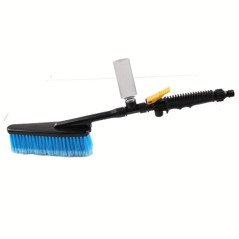 Car Wash Brush Long Handle Water Flow Through Car Cleaning Brush