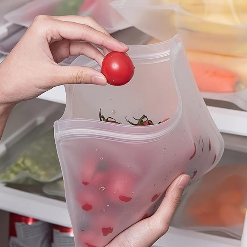 3pcs Reusable Food Preservation Bag Refrigerator Food Storage Bag