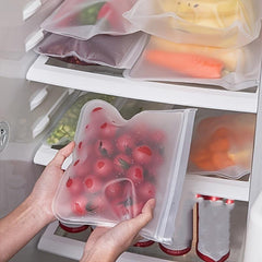 3pcs Reusable Food Preservation Bag Refrigerator Food Storage Bag