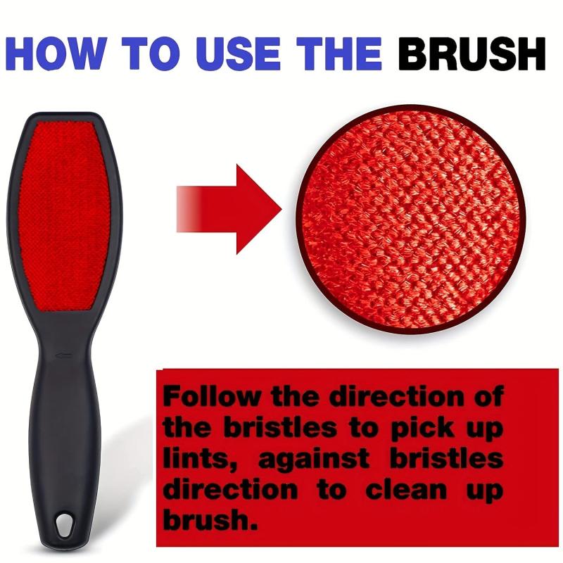 Lint Remover Brush for Clothes and Furniture - Double Sided Pet Hair Remover