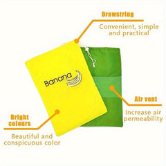 2pcs Prevent Fruit Vegetable Ripening Storage Bag Drawstring Food Storage