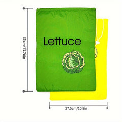 2pcs Prevent Fruit Vegetable Ripening Storage Bag Drawstring Food Storage