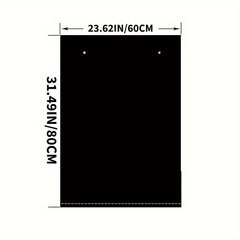 50pcs Heavy Duty Garbage Bag Thick Plastic Trash Bags