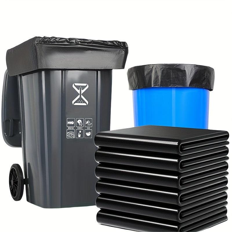 50pcs Heavy Duty Garbage Bag Thick Plastic Trash Bags